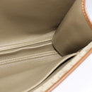 Christian Dior Honeycomb Canvas Hand Bag PVC Leather Beige Auth 110505-18