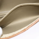 Christian Dior Honeycomb Canvas Hand Bag PVC Leather Beige Auth 110505-20