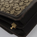 CELINE C Macadam Canvas Shoulder Bag Beige Brown Auth 110506-15