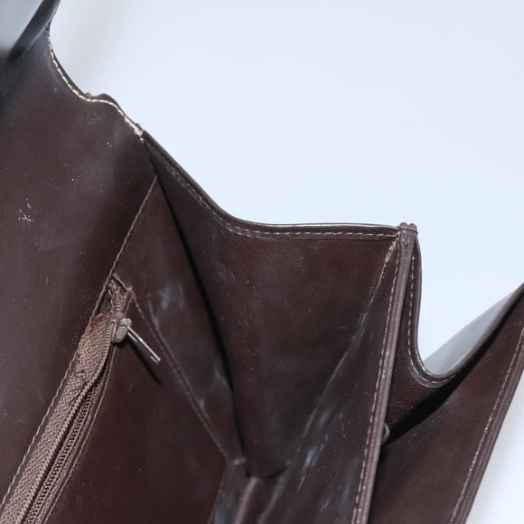 CELINE C Macadam Canvas Shoulder Bag Beige Brown Auth 110506