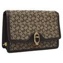 CELINE C Macadam Canvas Shoulder Bag Beige Brown Auth 110506-1