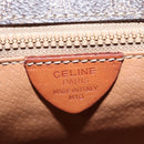 CELINE Macadam Canvas Shoulder Bag PVC Leather Brown Auth 110507-16