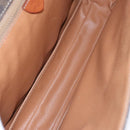 CELINE Macadam Canvas Shoulder Bag PVC Leather Brown Auth 110507-10