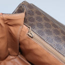 CELINE Macadam Canvas Shoulder Bag PVC Leather Brown Auth 110507-21
