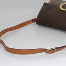 CELINE Macadam Canvas Shoulder Bag PVC Leather Brown Auth 110507-7