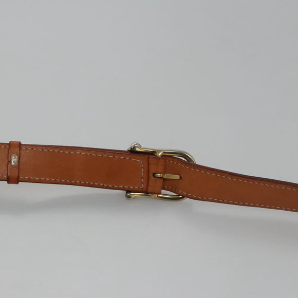 CELINE Macadam Canvas Shoulder Bag PVC Leather Brown Auth 110507