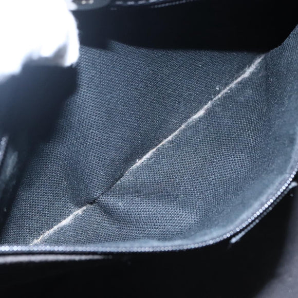 BURBERRY Nova Check Tote Bag PVC Leather Beige Black Auth 110513