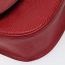 LOUIS VUITTON Epi Saint Cloud GM Shoulder Bag Red M52197 LV Auth 110514-16