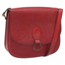 LOUIS VUITTON Epi Saint Cloud GM Shoulder Bag Red M52197 LV Auth 110514-1