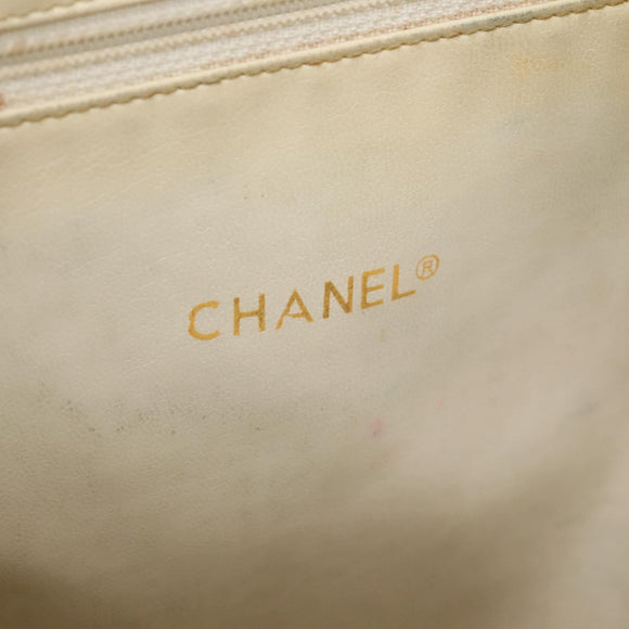 CHANEL Mademoiselle Tote Bag Canvas Navy CC Auth 110544A