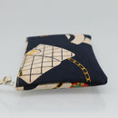 CHANEL Mademoiselle Tote Bag Canvas Navy CC Auth 110544A-25