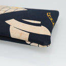CHANEL Mademoiselle Tote Bag Canvas Navy CC Auth 110544A-30