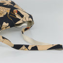 CHANEL Mademoiselle Tote Bag Canvas Navy CC Auth 110544-8