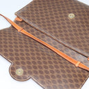 CELINE Macadam Canvas Shoulder Bag PVC Leather Brown Auth 110551-15