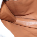 CELINE Macadam Canvas Shoulder Bag PVC Leather Brown Auth 110551-19