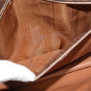 CELINE Macadam Canvas Shoulder Bag PVC Leather Brown Auth 110551-20