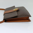 CELINE Macadam Canvas Shoulder Bag PVC Leather Brown Auth 110551-4