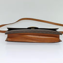 CELINE Macadam Canvas Shoulder Bag PVC Leather Brown Auth 110551-9