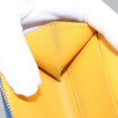 GOYARD Herringbone Coin Purse Leather Blue Auth 110579AM-18