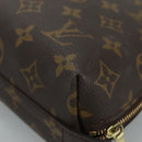LOUIS VUITTON Monogram Trousse Demi Ronde Cosmetic Pouch M47520 LV Auth 110615-15