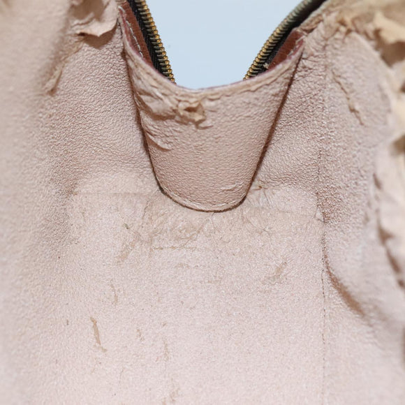 LOUIS VUITTON Monogram Trousse Demi Ronde Cosmetic Pouch M47520 LV Auth 110615