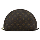 LOUIS VUITTON Monogram Trousse Demi Ronde Cosmetic Pouch M47520 LV Auth 110615-13