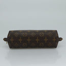 LOUIS VUITTON Monogram Trousse Demi Ronde Cosmetic Pouch M47520 LV Auth 110615-6