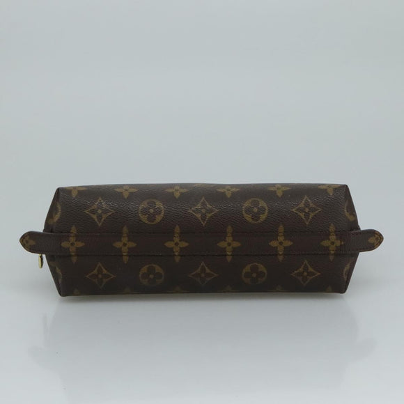 LOUIS VUITTON Monogram Trousse Demi Ronde Cosmetic Pouch M47520 LV Auth 110615