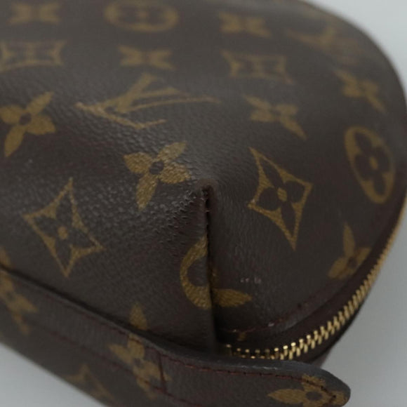 LOUIS VUITTON Monogram Trousse Demi Ronde Cosmetic Pouch M47520 LV Auth 110615