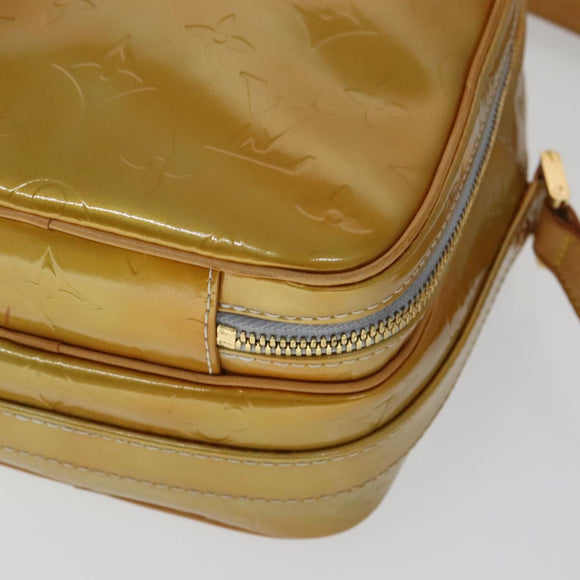 LOUIS VUITTON Monogram Vernis Wooster Schoudertas Gris M91036 LV Auth 110625