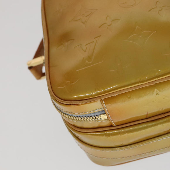 LOUIS VUITTON Monogram Vernis Wooster Schoudertas Gris M91036 LV Auth 110625