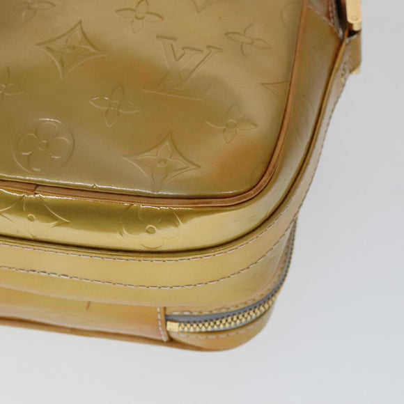 LOUIS VUITTON Monogram Vernis Wooster Schoudertas Gris M91036 LV Auth 110625