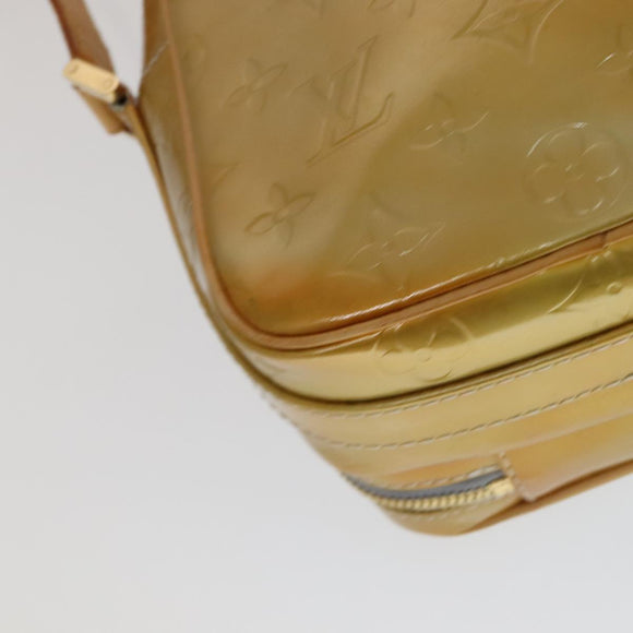 LOUIS VUITTON Monogram Vernis Wooster Schoudertas Gris M91036 LV Auth 110625