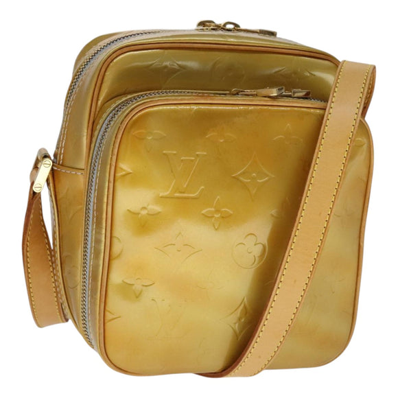 LOUIS VUITTON Monogram Vernis Wooster Schoudertas Gris M91036 LV Auth 110625
