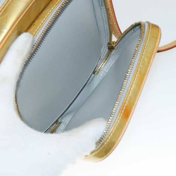 LOUIS VUITTON Monogram Vernis Wooster Shoulder Bag Gris M91036 LV Auth 110625