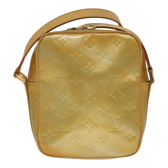 LOUIS VUITTON Monogram Vernis Wooster Schoudertas Gris M91036 LV Auth 110625