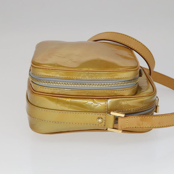LOUIS VUITTON Monogram Vernis Wooster Schoudertas Gris M91036 LV Auth 110625