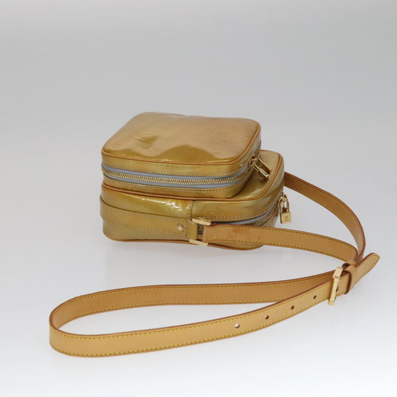 LOUIS VUITTON Monogram Vernis Wooster Schoudertas Gris M91036 LV Auth 110625