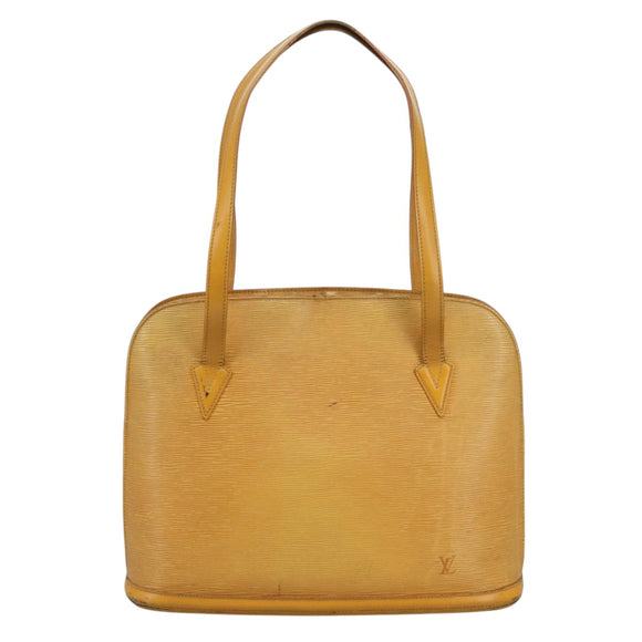 LOUIS VUITTON Epi Lussac Shoulder Bag Yellow M52289 LV Auth 110657