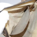 GUCCI GG Supreme Web Sherry Line Shoulder Bag PVC Beige Gold Auth 110668-22