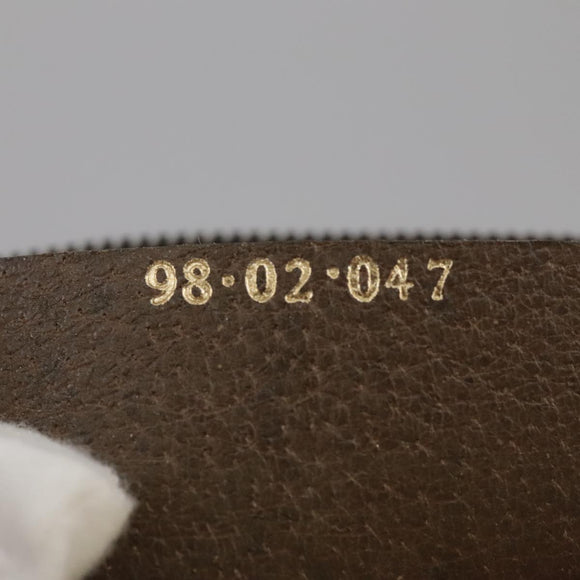 GUCCI GG Supreme Web Sherry Line Shoulder Bag PVC Beige Gold Auth 110668