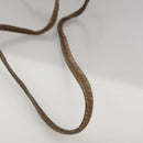 GUCCI GG Supreme Web Sherry Line Shoulder Bag PVC Beige Gold Auth 110668-8