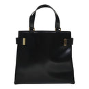 GUCCI Hand Bag Leather 2way Black Gold 000 2046 0562 Auth 110671-13