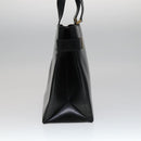 GUCCI Hand Bag Leather 2way Black Gold 000 2046 0562 Auth 110671-4