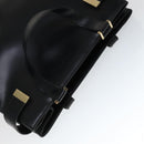 GUCCI Hand Bag Leather 2way Black Gold 000 2046 0562 Auth 110671-6