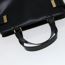 GUCCI Hand Bag Leather 2way Black Gold 000 2046 0562 Auth 110671-7