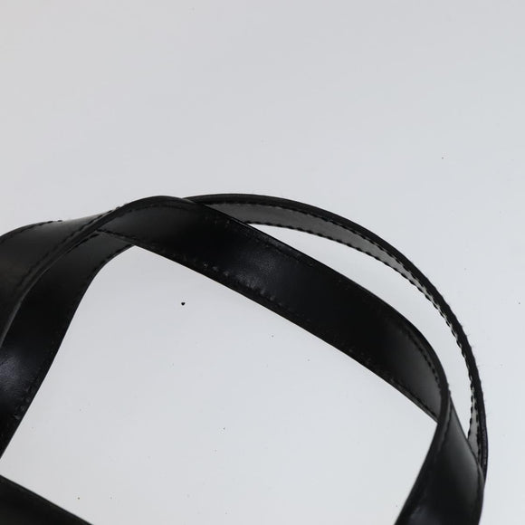 GUCCI Hand Bag Leather 2way Black Gold 000 2046 0562 Auth 110671