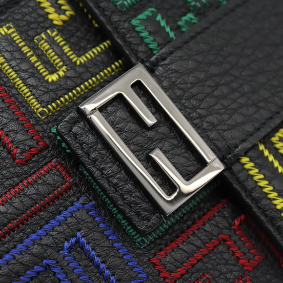 FENDI Zucca Canvas Smartphone Pochette Pouch Black Auth 110673