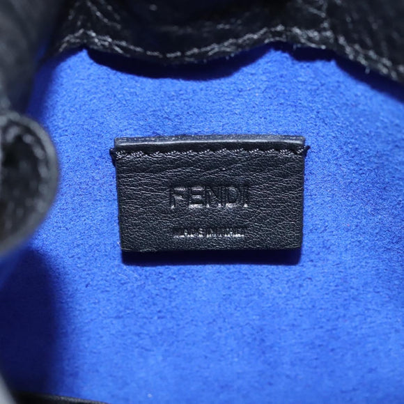 FENDI Zucca Canvas Smartphone Pochette Pouch Black Auth 110673