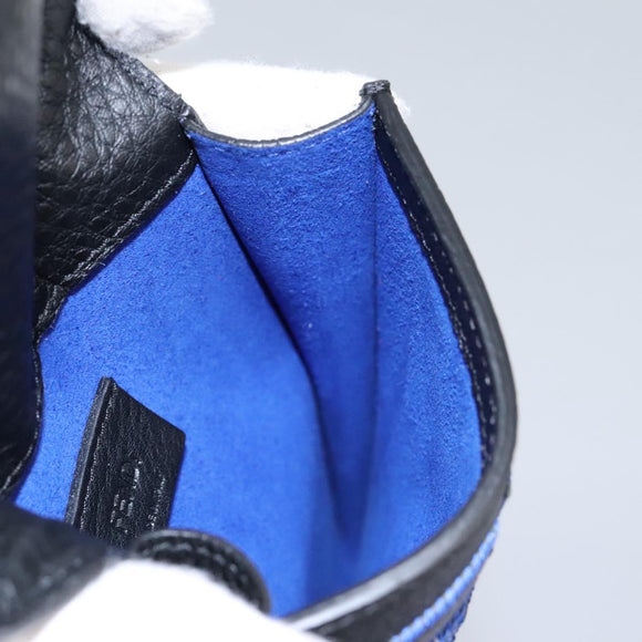 FENDI Zucca Canvas Smartphone Pochette Pouch Black Auth 110673